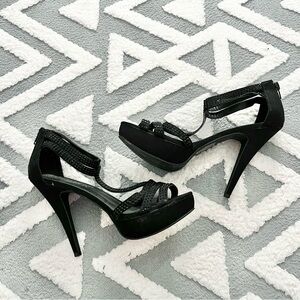 Paper Fox Platform Stiletto Pumps